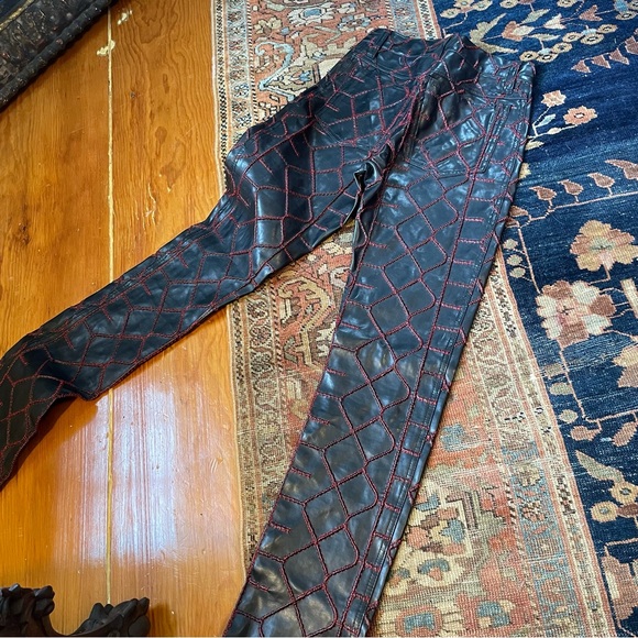 Vintage Rare Archival Lip Service S-E-X Leather Pants - Picture 5 of 9